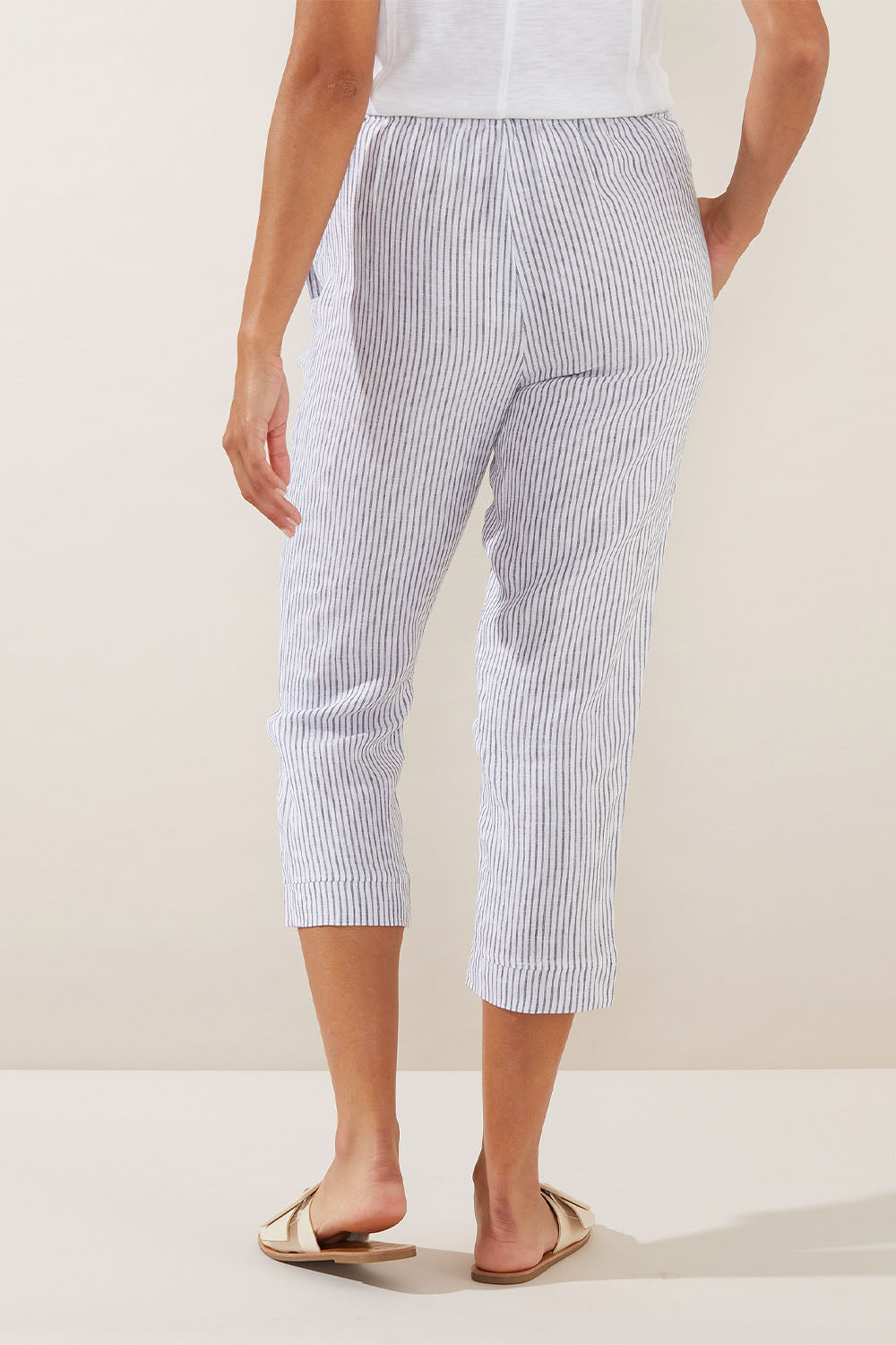 Yarra Trail Stripe Linen Pant Yt23s8786