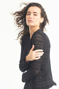 Mela Purdie Jewel Neck Top F203 8136