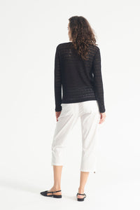 Mela Purdie Jewel Neck Top F203 8136