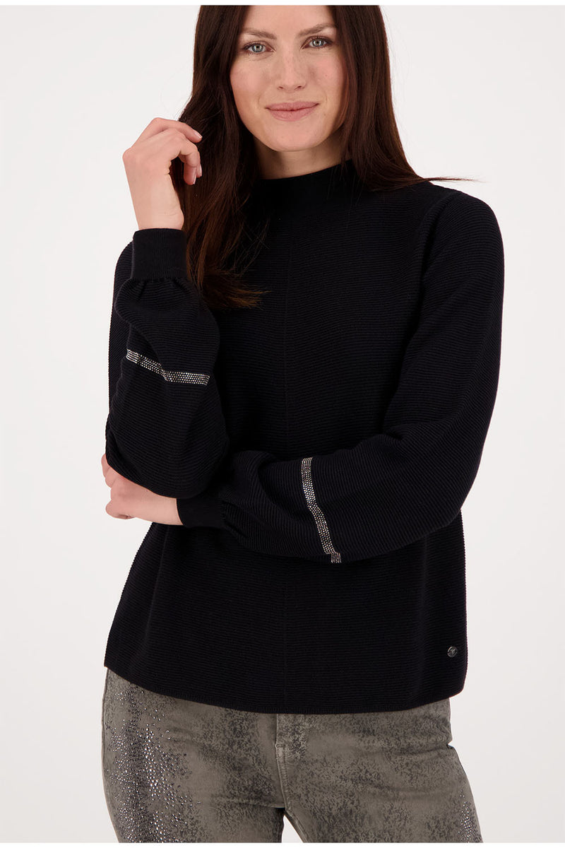 Monari Stand Collar Rib Sweater M805510