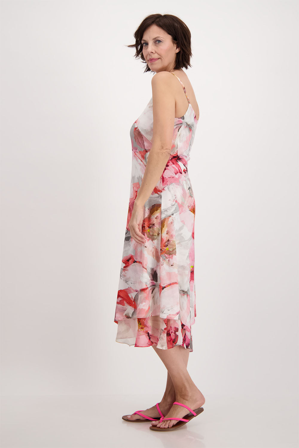 Monari Floral Print Midi Dress M407011
