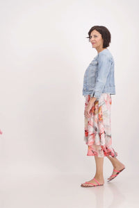 Monari Floral Print Midi Dress M407011