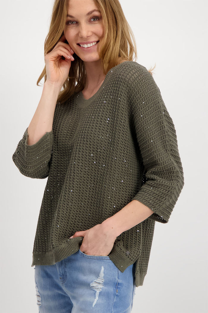 Monari Sequin Sweater M407284