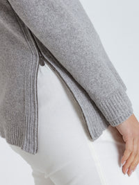 Marco Polo L/S Side Zipper Sweater 33437
