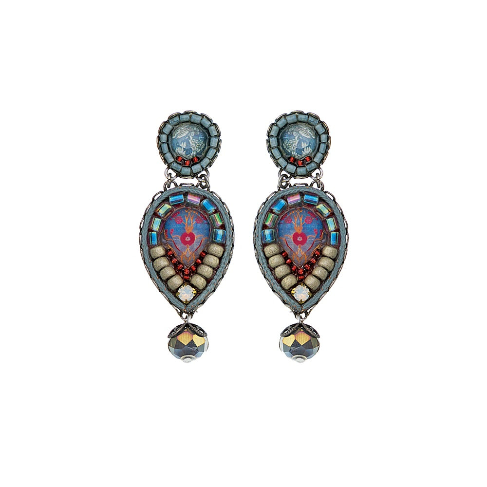 Blue and Gold Garner Earrings by Bella Vistas | The Secret Label