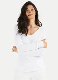 Juvia Long Sleeve V Neck Tee J81500115